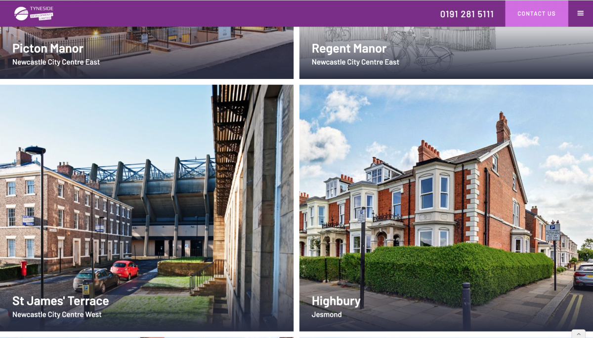 Tyneside Developments Project Page